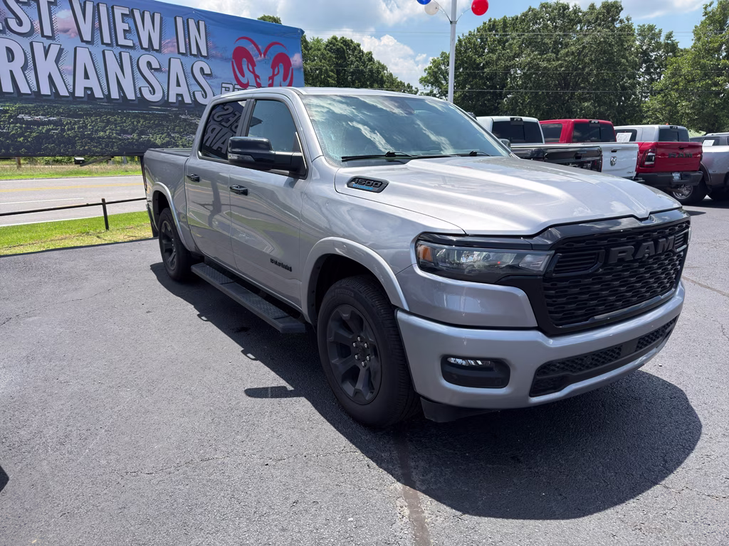 2025 Billet Silver Metallic Clearcoat Ram 1500 Big Horn 4X4 Truck
