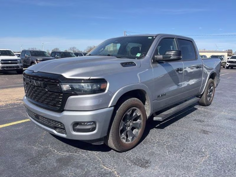 2025 Billet Silver Metallic Clearcoat Ram 1500 Big Horn/long horn 4X4 Truck