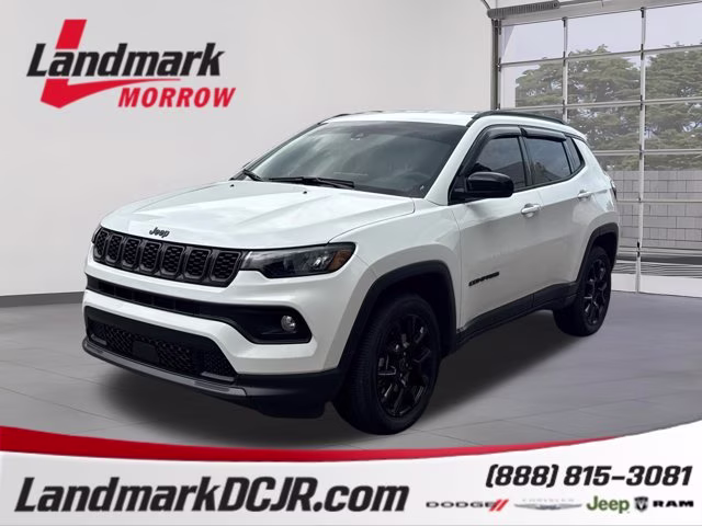 2026 Bright White Clearcoat Jeep Compass Latitude Altitude 4X4 SUV