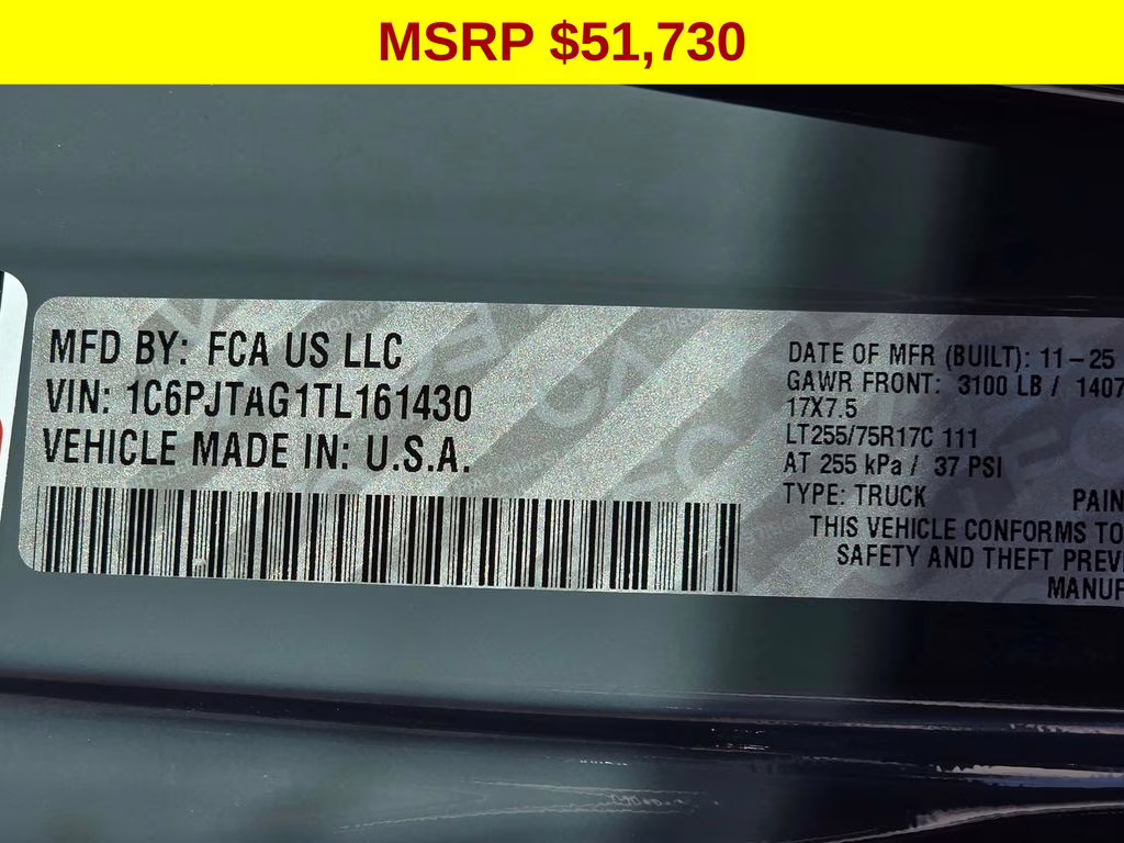 2026 Anvil Clearcoat Jeep Gladiator Willys 4X4 Truck