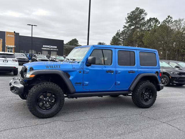 2026 Hydro Blue Pearlcoat Jeep Wrangler Willys 4X4 Convertible