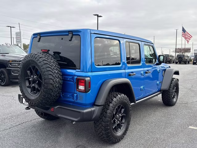 2026 Hydro Blue Pearlcoat Jeep Wrangler Willys 4X4 Convertible