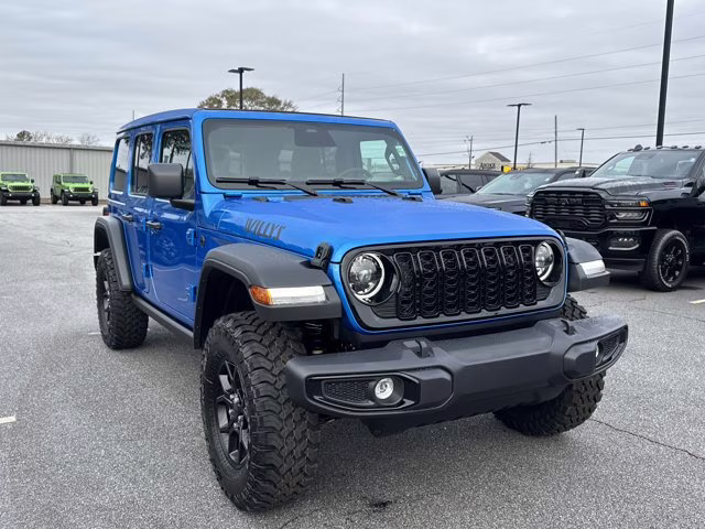 2026 Hydro Blue Pearlcoat Jeep Wrangler Willys 4X4 Convertible