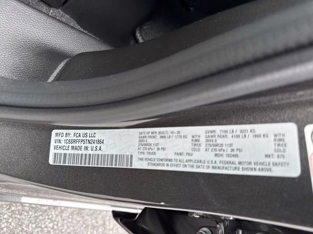 2026 Granite Crystal Metallic Clearcoat Ram 1500 Big Horn 4X4 Truck