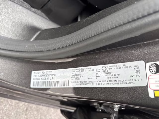 2026 Granite Crystal Metallic Clearcoat Ram 1500 Big Horn 4X4 Truck