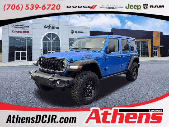 2026 Hydro Blue Pearlcoat Jeep Wrangler Willys 4X4 Convertible