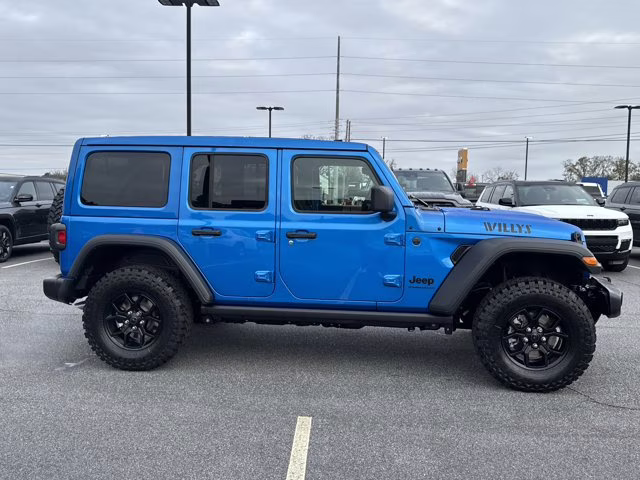 2026 Hydro Blue Pearlcoat Jeep Wrangler Willys 4X4 Convertible
