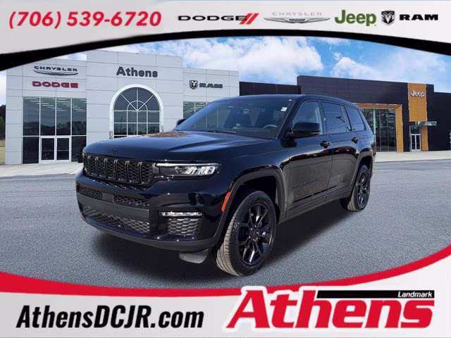 2025 Diamond Black Crystal Pearlcoat Jeep Grand Cherokee L Limited 4X4 SUV