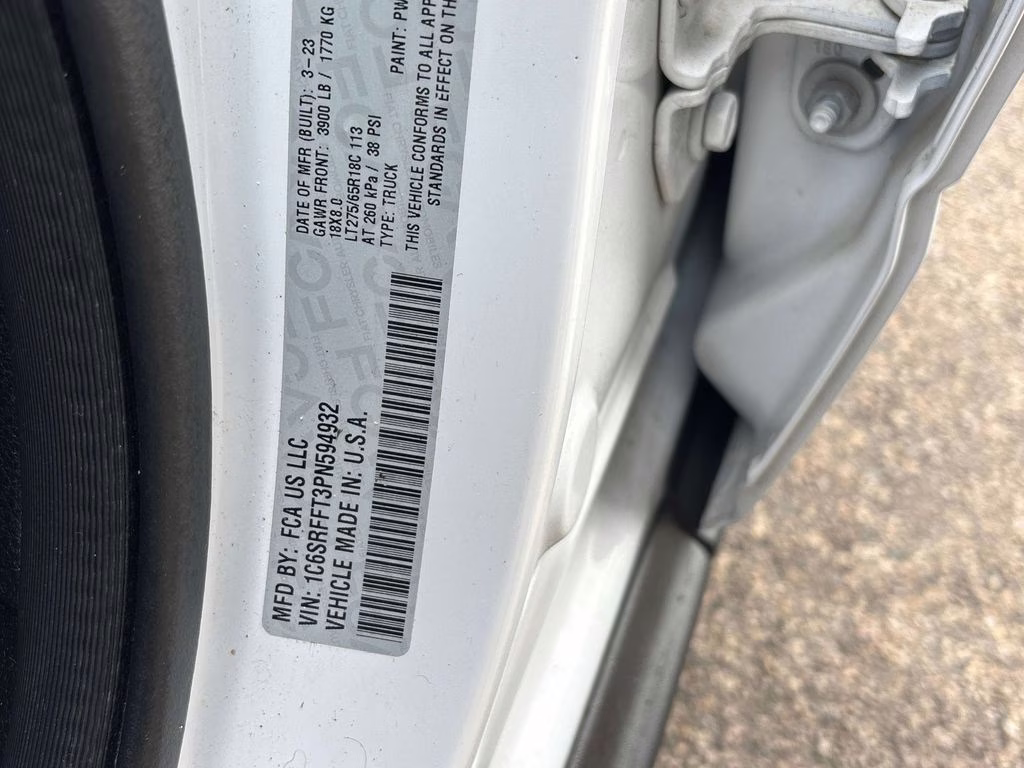 2023 Bright White Clearcoat Ram 1500 Big Horn/Lone Star 4X4 Truck