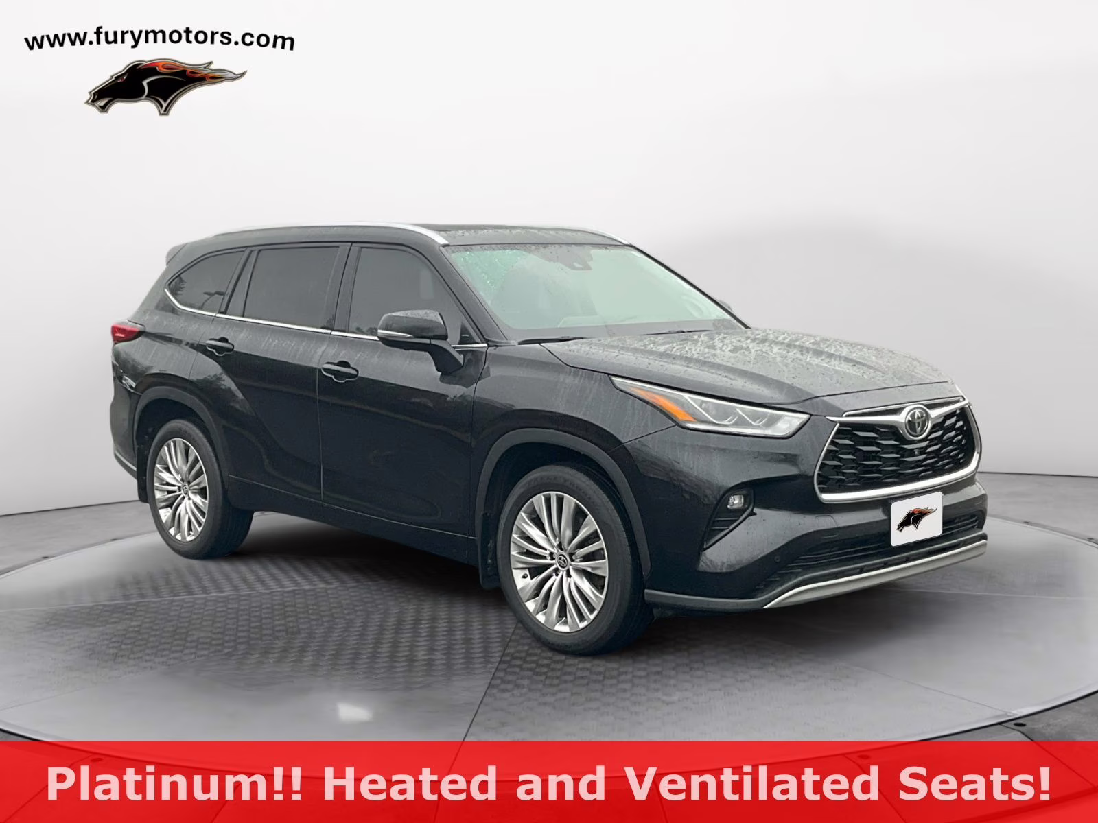 2023 Black Toyota Highlander Platinum AWD SUV