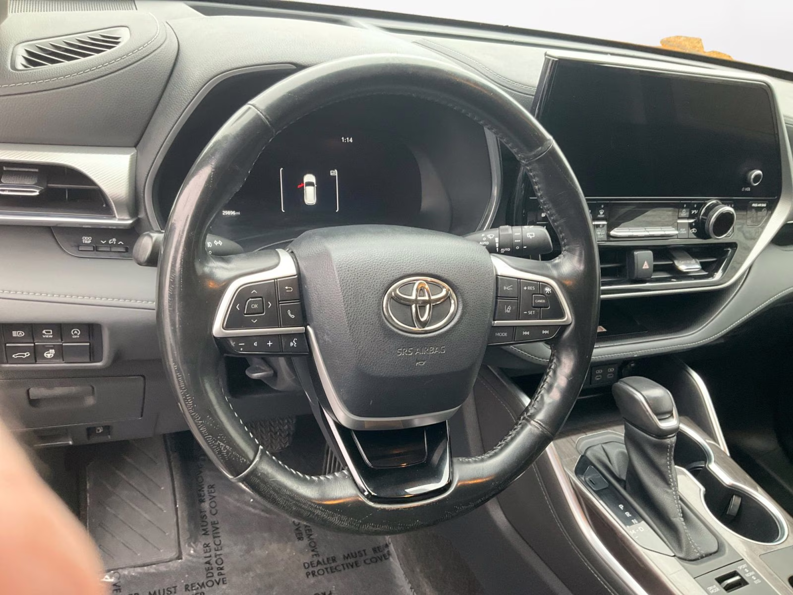2023 Black Toyota Highlander Platinum AWD SUV