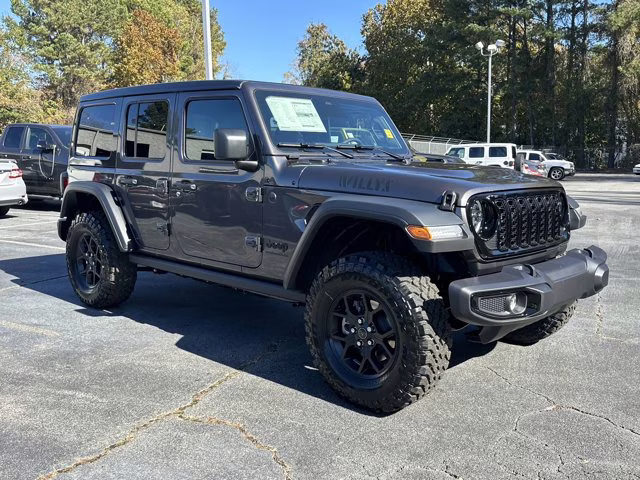 2026 Granite Crystal Metallic Clearcoat Jeep Wrangler Willys 4X4 Convertible
