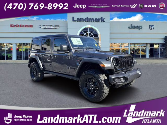 2026 Granite Crystal Metallic Clearcoat Jeep Wrangler Willys 4X4 Convertible