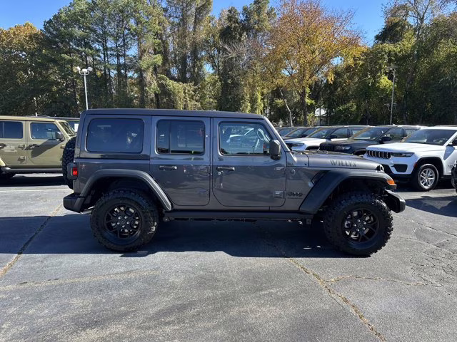 2026 Granite Crystal Metallic Clearcoat Jeep Wrangler Willys 4X4 Convertible