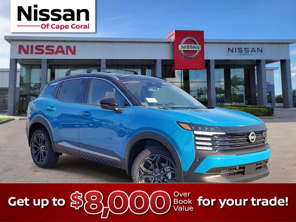 2026 Arctic Ice Blue/Black Nissan Kicks SR FWD SUV