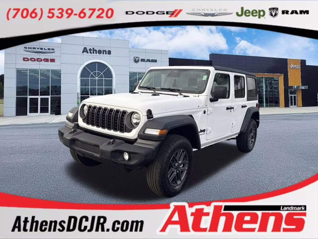 2026 Bright White Clearcoat Jeep Wrangler Sport S 4X4 Convertible