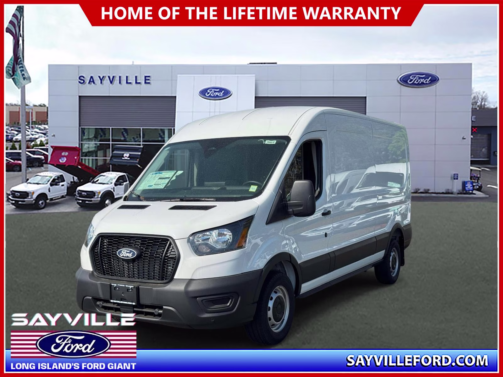 2026 Oxford White Ford Transit Cargo Van T-250 148 Med Rf 9150 GVWR RWD RWD Van