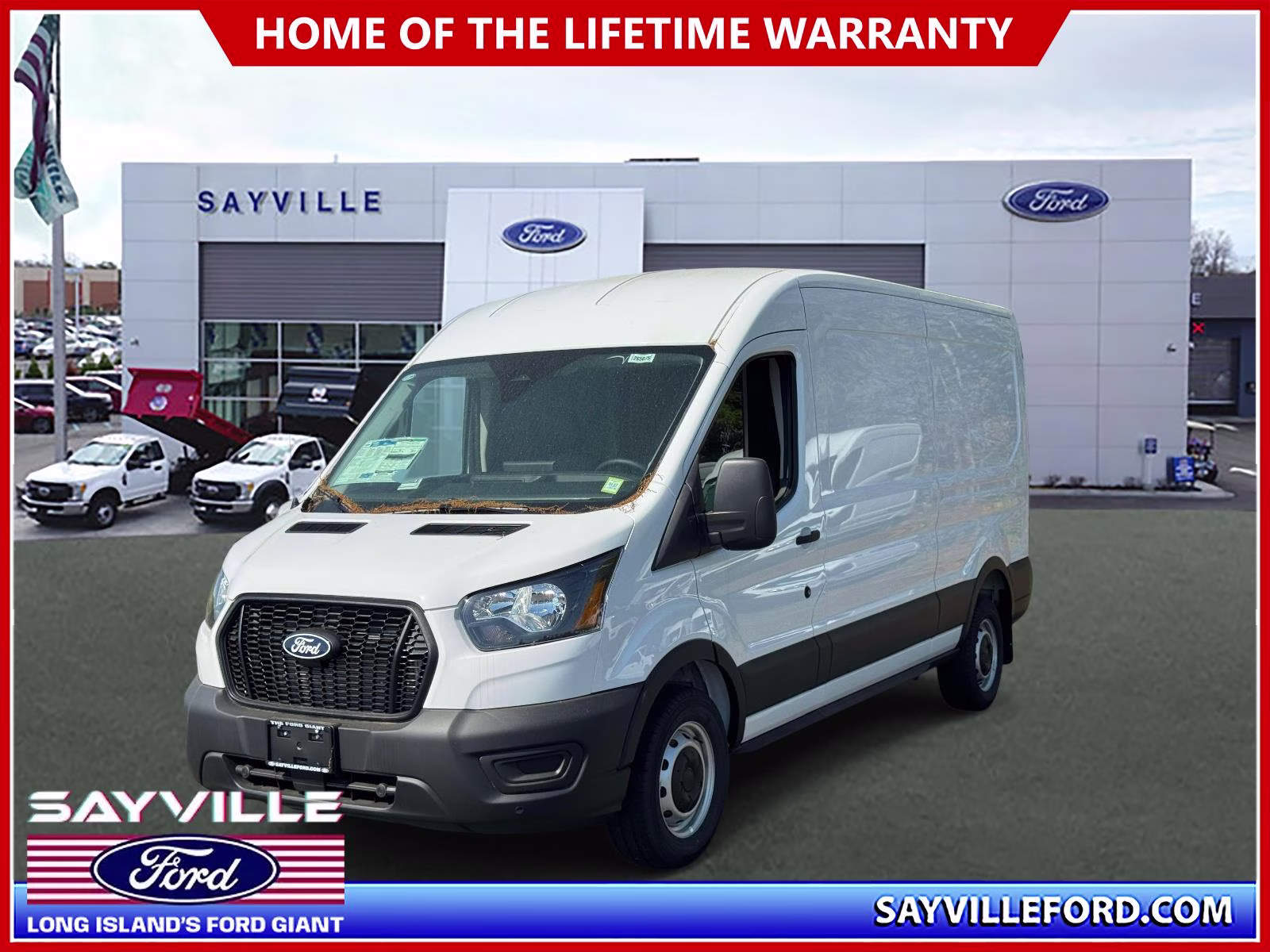 2026 Oxford White Ford Transit Cargo Van T-250 148 Med Rf 9150 GVWR RWD RWD Van