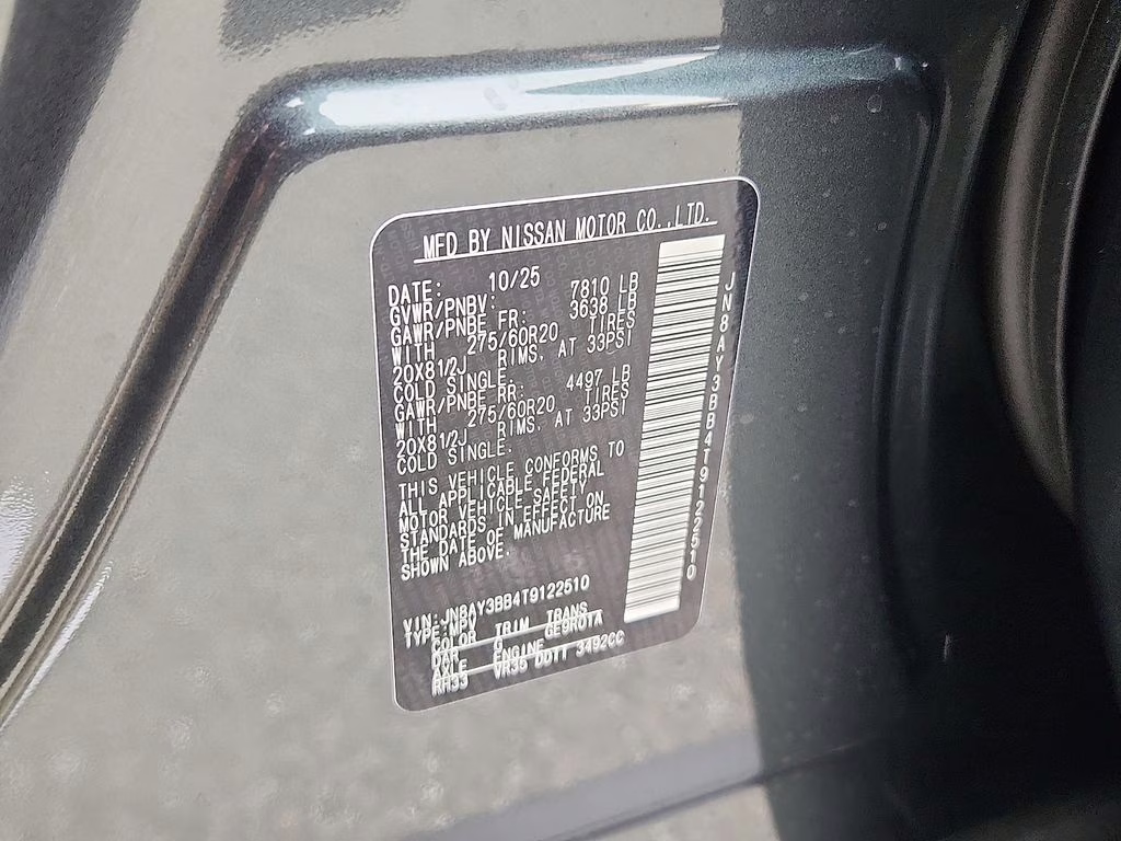 2026 Alpine Metallic Nissan Armada SL 4X4 SUV