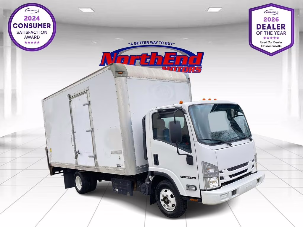 2018 White Isuzu NPR HD Truck