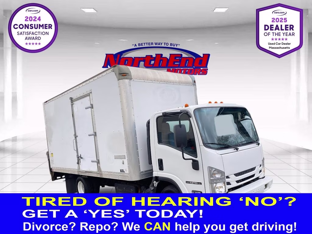 2018 White Isuzu NPR HD Truck