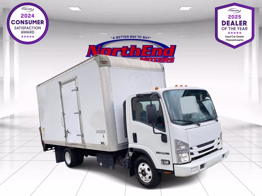 2018 White Isuzu NPR HD Truck