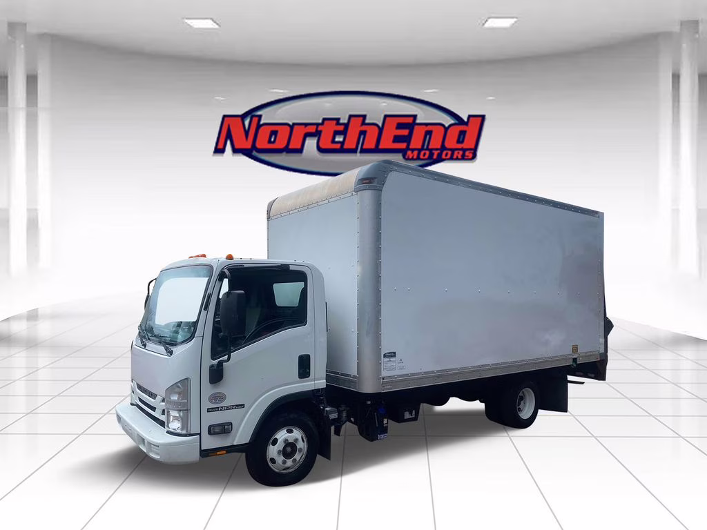 2018 White Isuzu NPR HD Truck