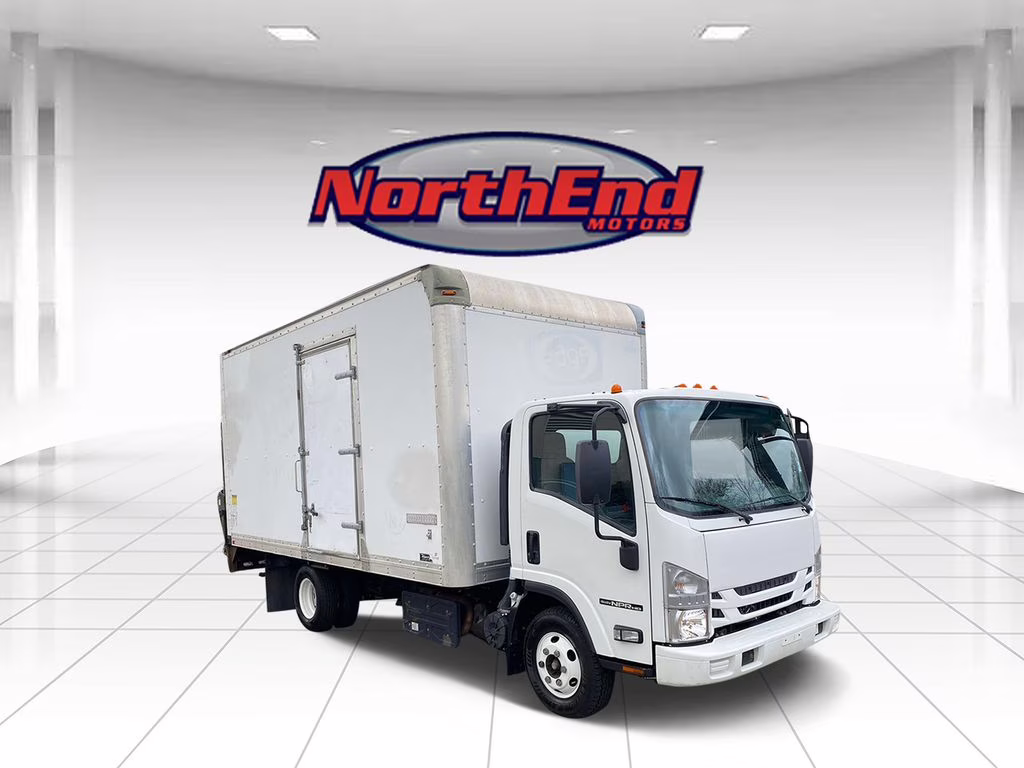 2018 White Isuzu NPR HD Truck