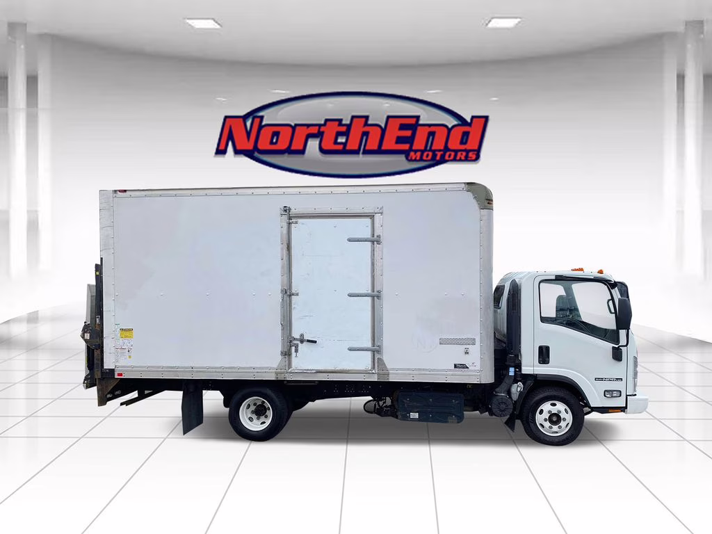 2018 White Isuzu NPR HD Truck