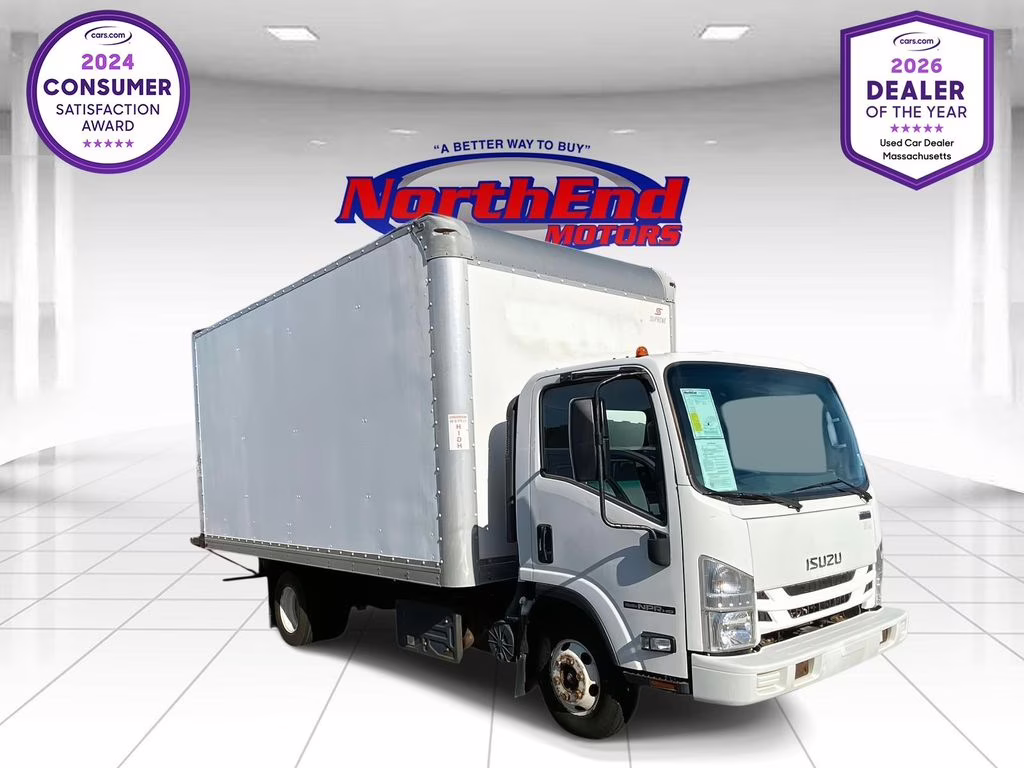 2019 White Isuzu NPR HD Truck
