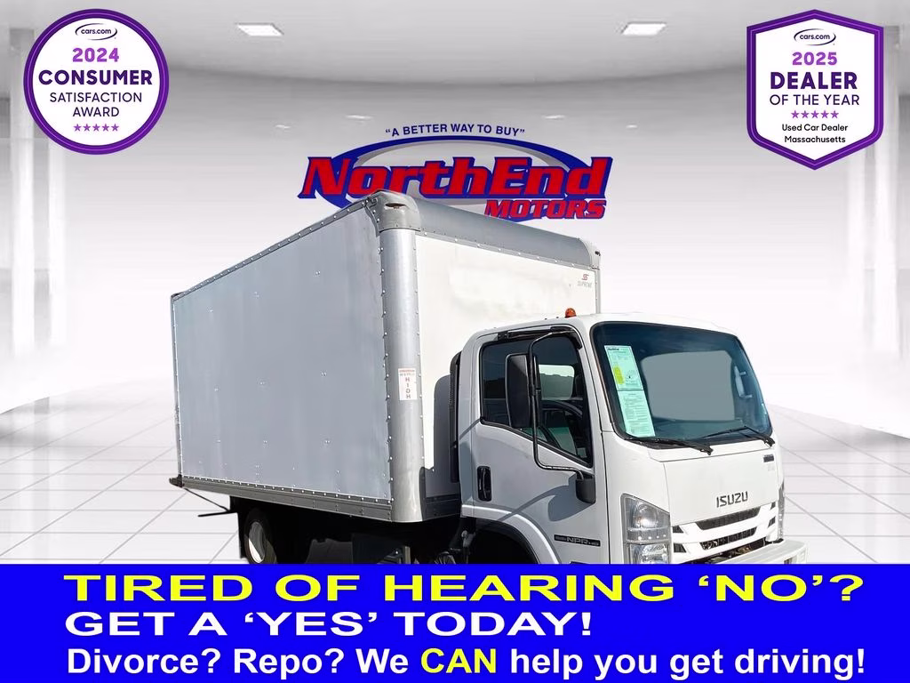 2019 White Isuzu NPR HD Truck