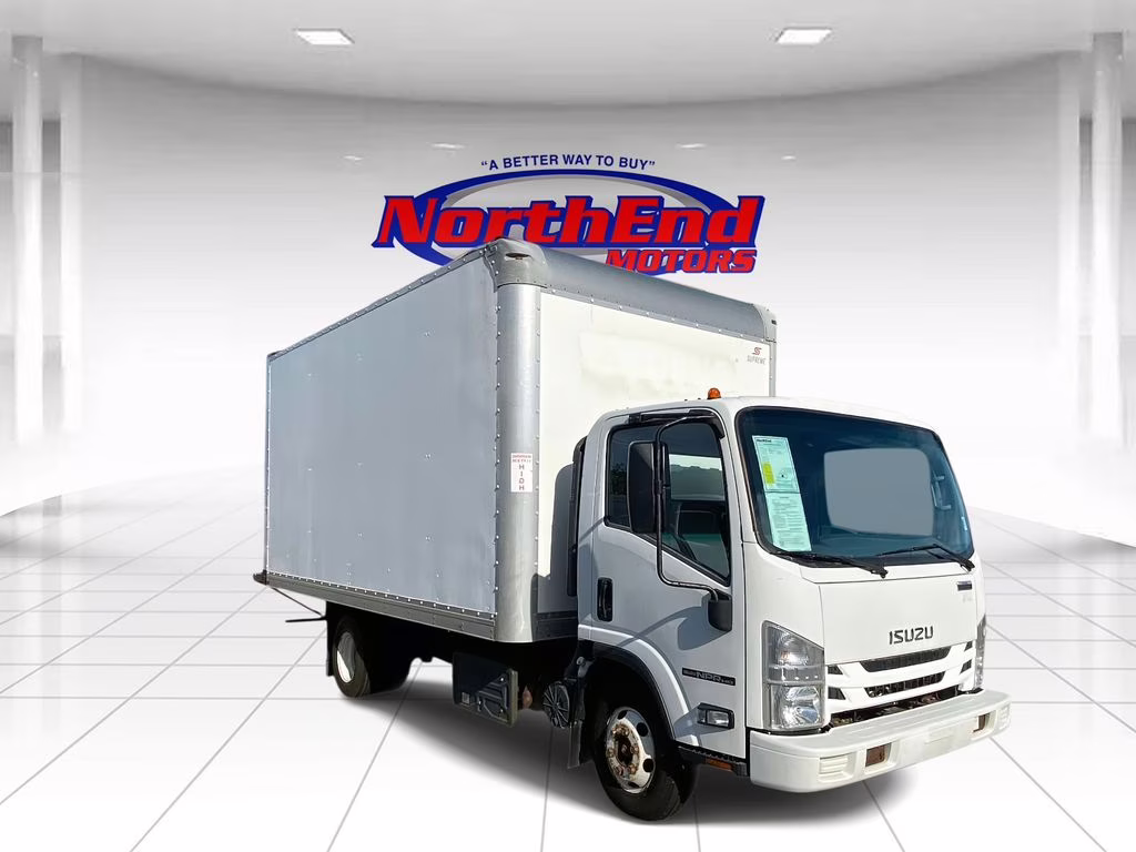 2019 White Isuzu NPR HD Truck