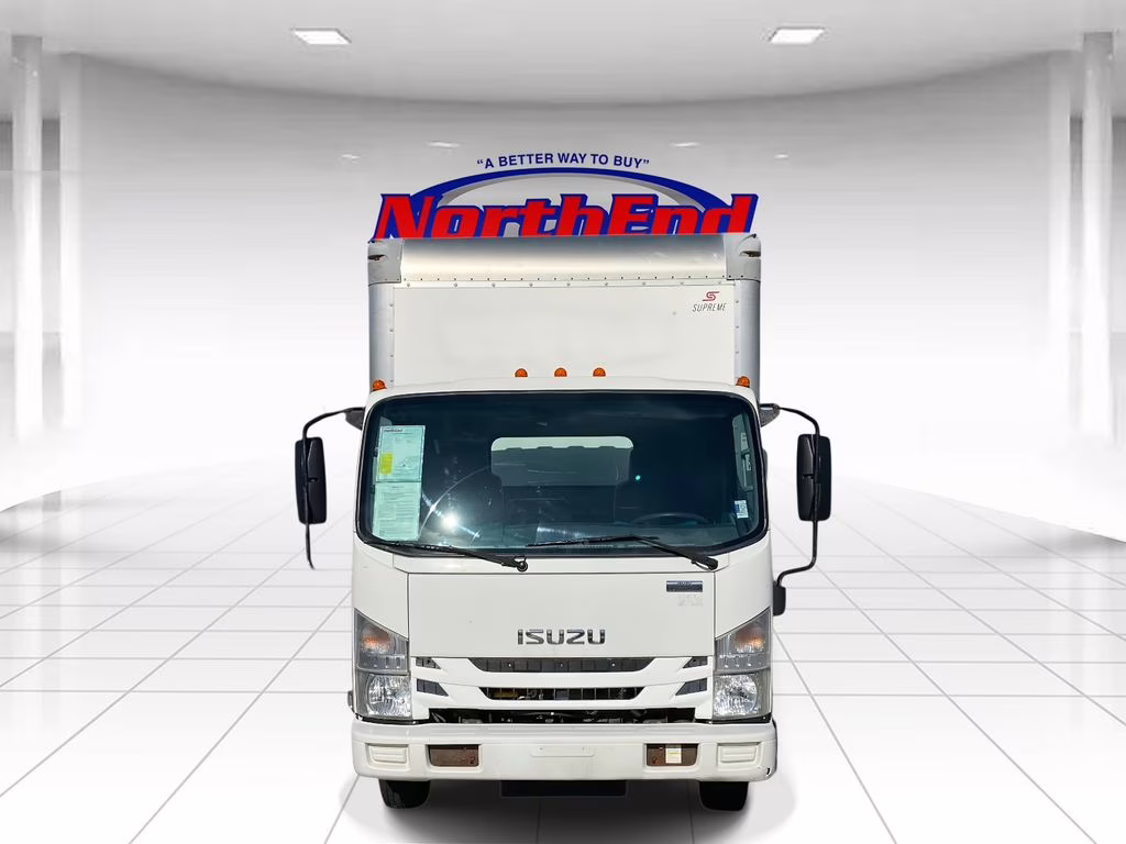 2019 White Isuzu NPR HD Truck