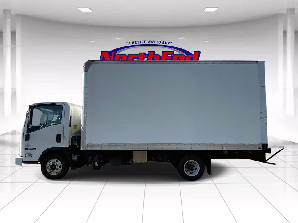 2019 White Isuzu NPR HD Truck