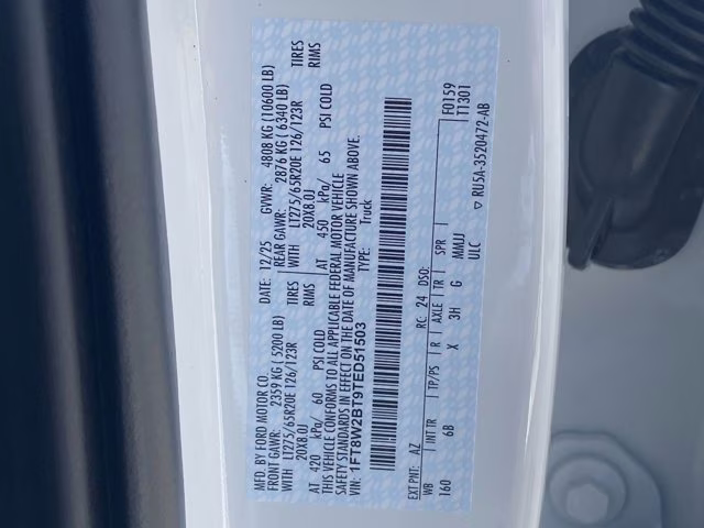 2026 Star White Metallic Tri-Coat Ford Super Duty F-250 SRW LARIAT 4X4 Truck