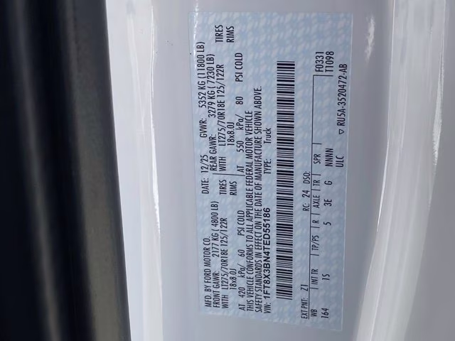 2026 Oxford White Ford Super Duty F-350 SRW XL 4X4 Truck