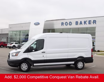 2026 Oxford White Ford Transit Cargo Van Base RWD Van