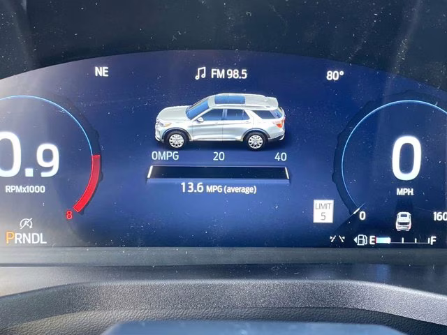 2026 Star White Metallic Tri-Coat Ford Explorer Platinum RWD SUV