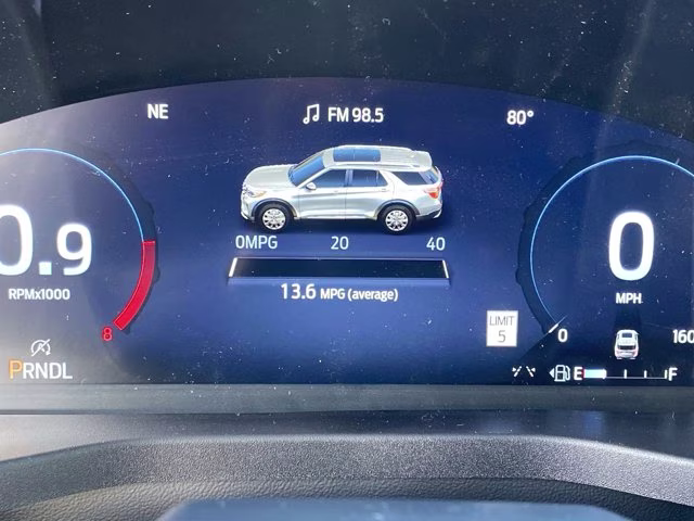 2026 Star White Metallic Tri-Coat Ford Explorer Platinum RWD SUV