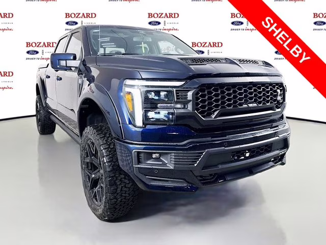 2025 Antimatter Blue Metallic Ford F-150 Lariat Shelby 4X4 Truck