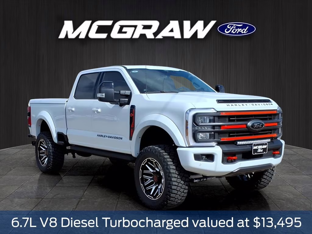 2026 Oxford White Ford Super Duty F-250 SRW Harley Davidson 4X4 Truck
