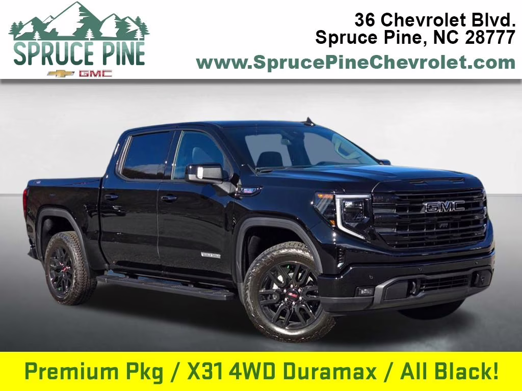 2026 Onyx Black GMC Sierra 1500 Elevation 4X4 Truck