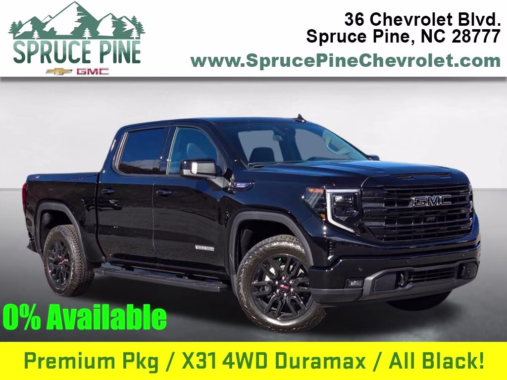 2026 Onyx Black GMC Sierra 1500 Elevation 4X4 Truck