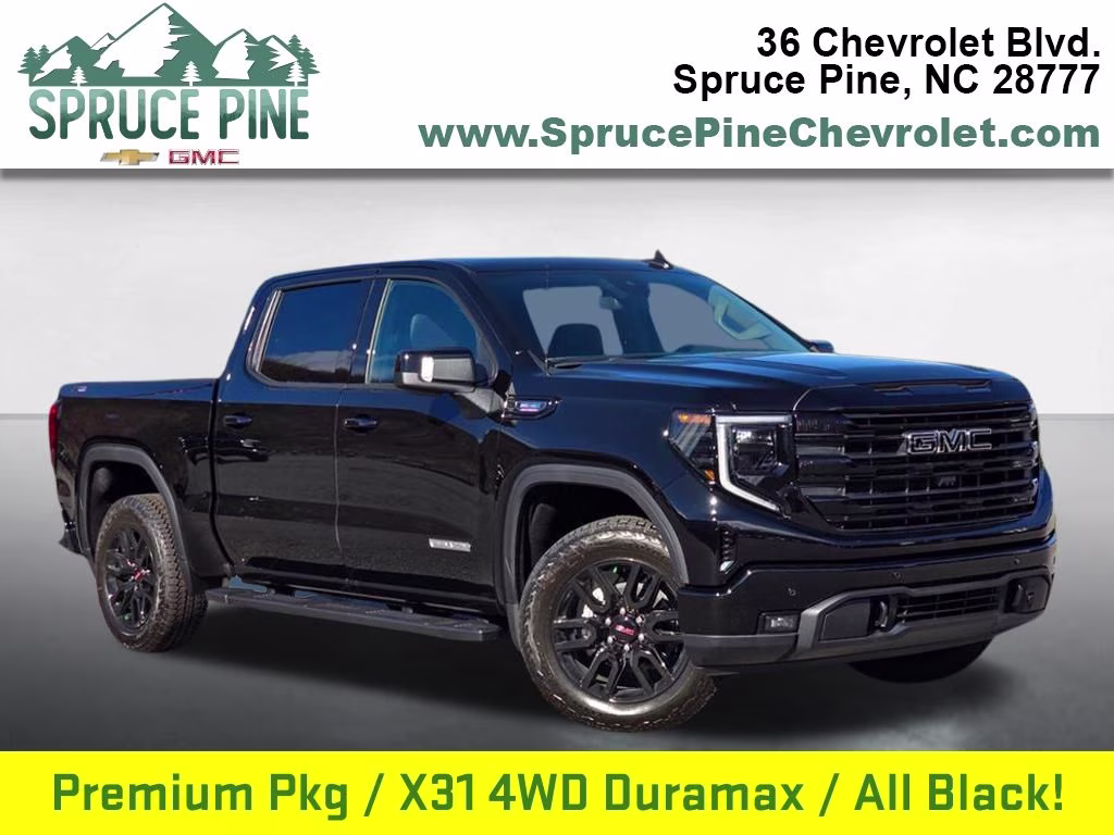 2026 Onyx Black GMC Sierra 1500 Elevation 4X4 Truck