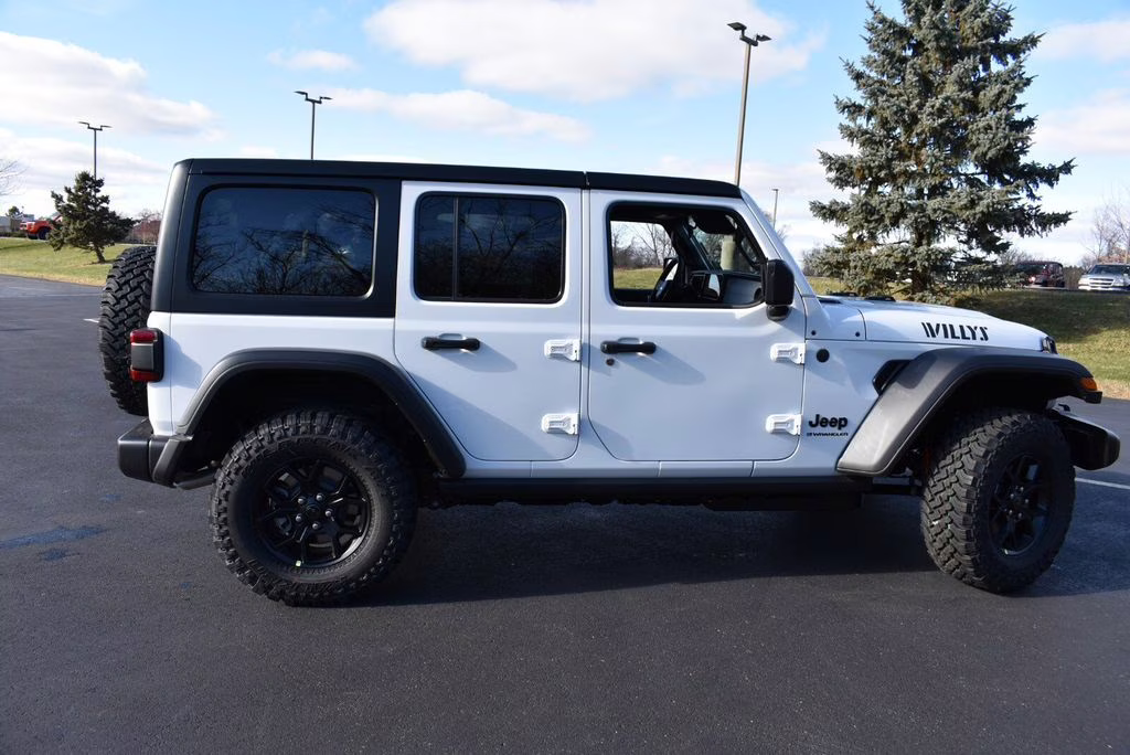 2026 Bright White Clearcoat Jeep Wrangler Willys 4X4 SUV