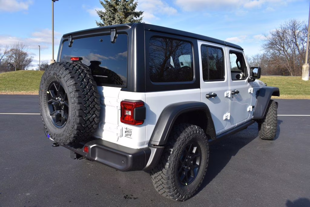 2026 Bright White Clearcoat Jeep Wrangler Willys 4X4 SUV