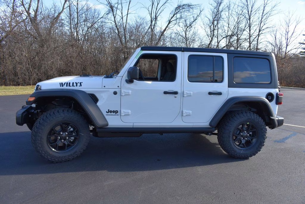 2026 Bright White Clearcoat Jeep Wrangler Willys 4X4 SUV