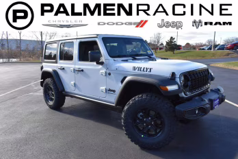 2026 Bright White Clearcoat Jeep Wrangler Willys 4X4 SUV
