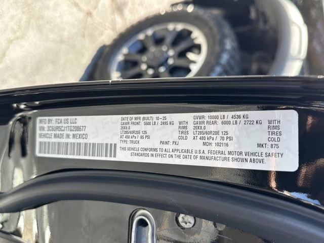 2026 Diamond Black Crystal Pearlcoat Ram 2500 Warlock 4X4 Truck