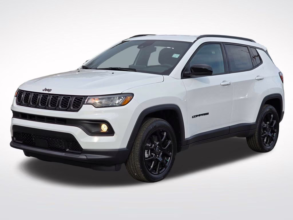 2026 Bright White Clearcoat Jeep Compass Latitude 4X4 SUV